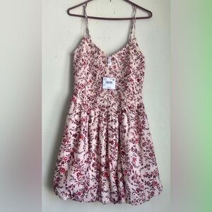 American Eagle Outfitters Floral Dress - Red and Cream
